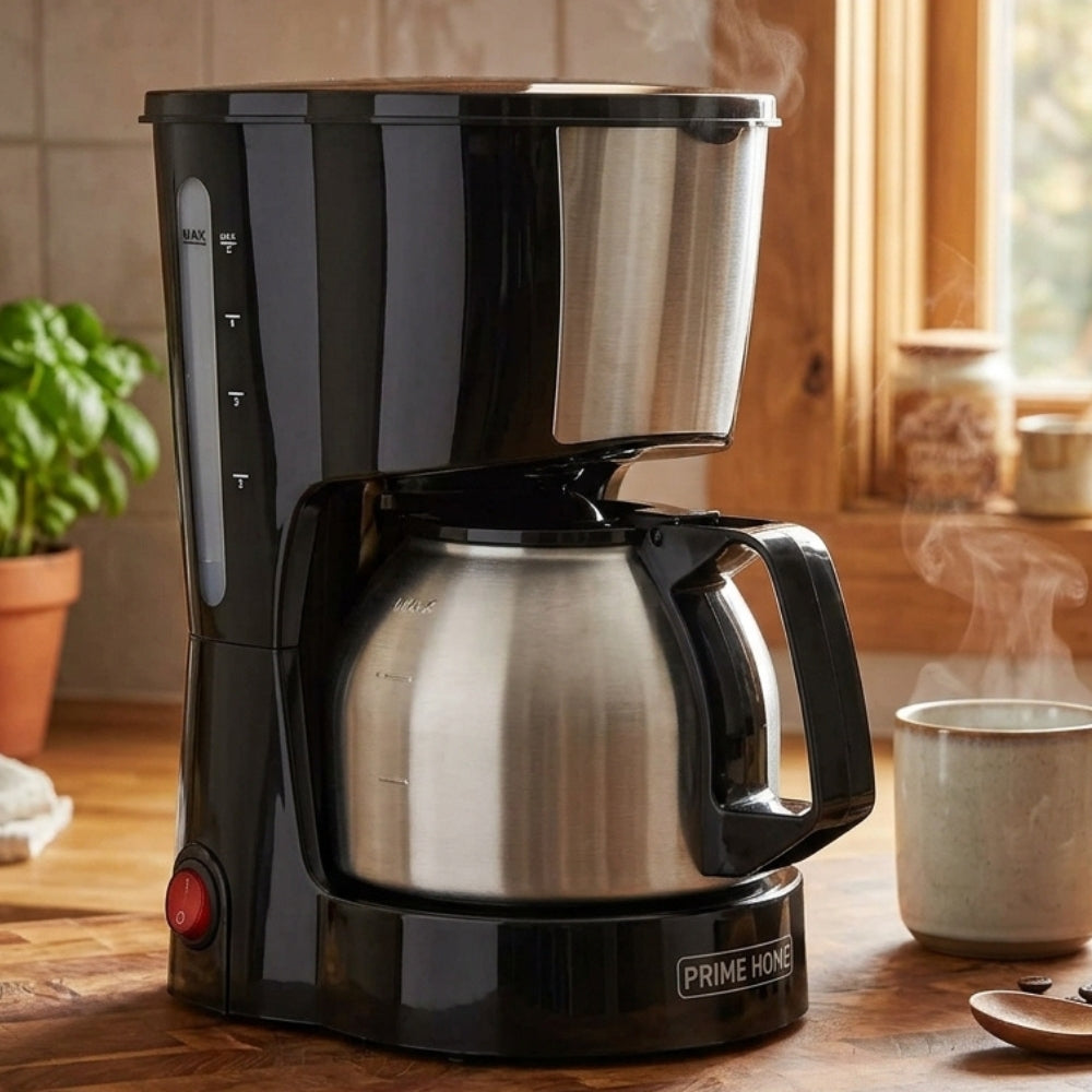 Prime Home Cafetera Coffee Maker 5 Tazas 0.6 Lts