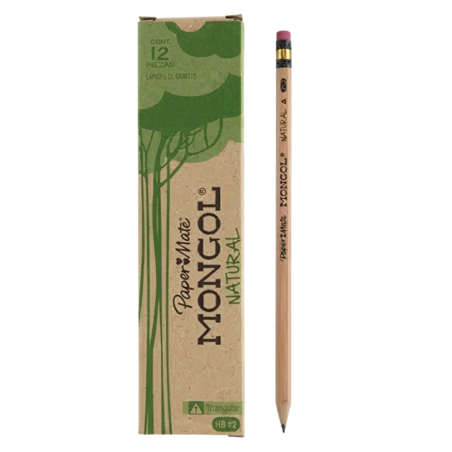 Mongol Natural Caja Lapices 12und N*2
