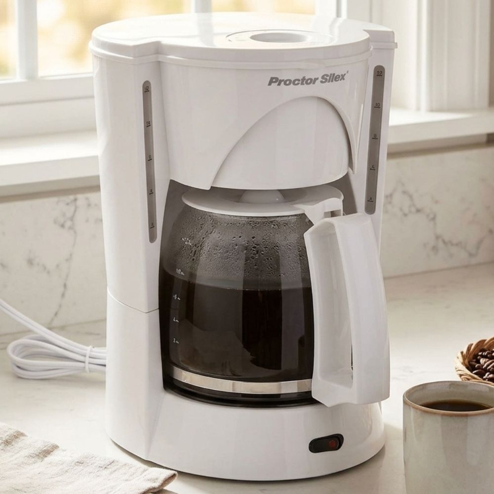 Proctor Silex Cafetera 12 Tazas Blanca