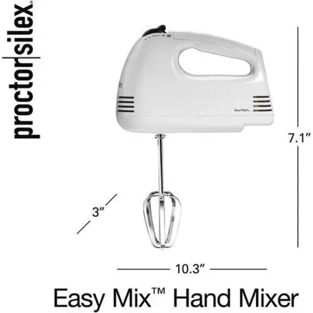 Proctor Silex Batidora De Mano 5 Velocidades Blanca