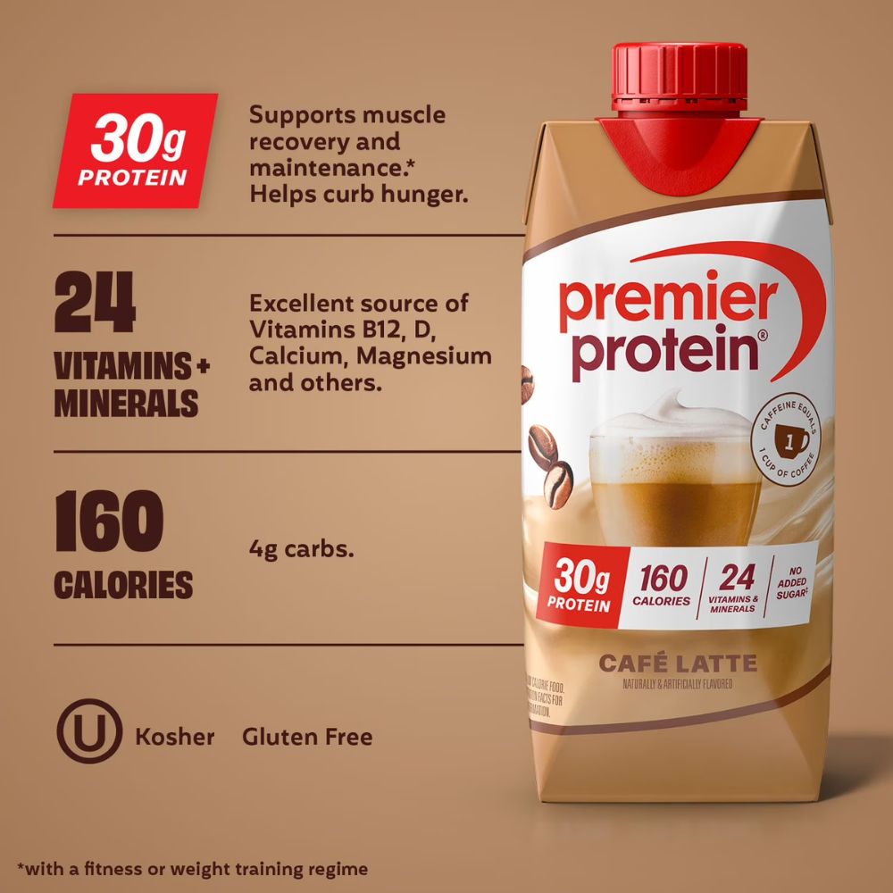 Premier Protein Cafe Latte 30g Pack 5 Und
