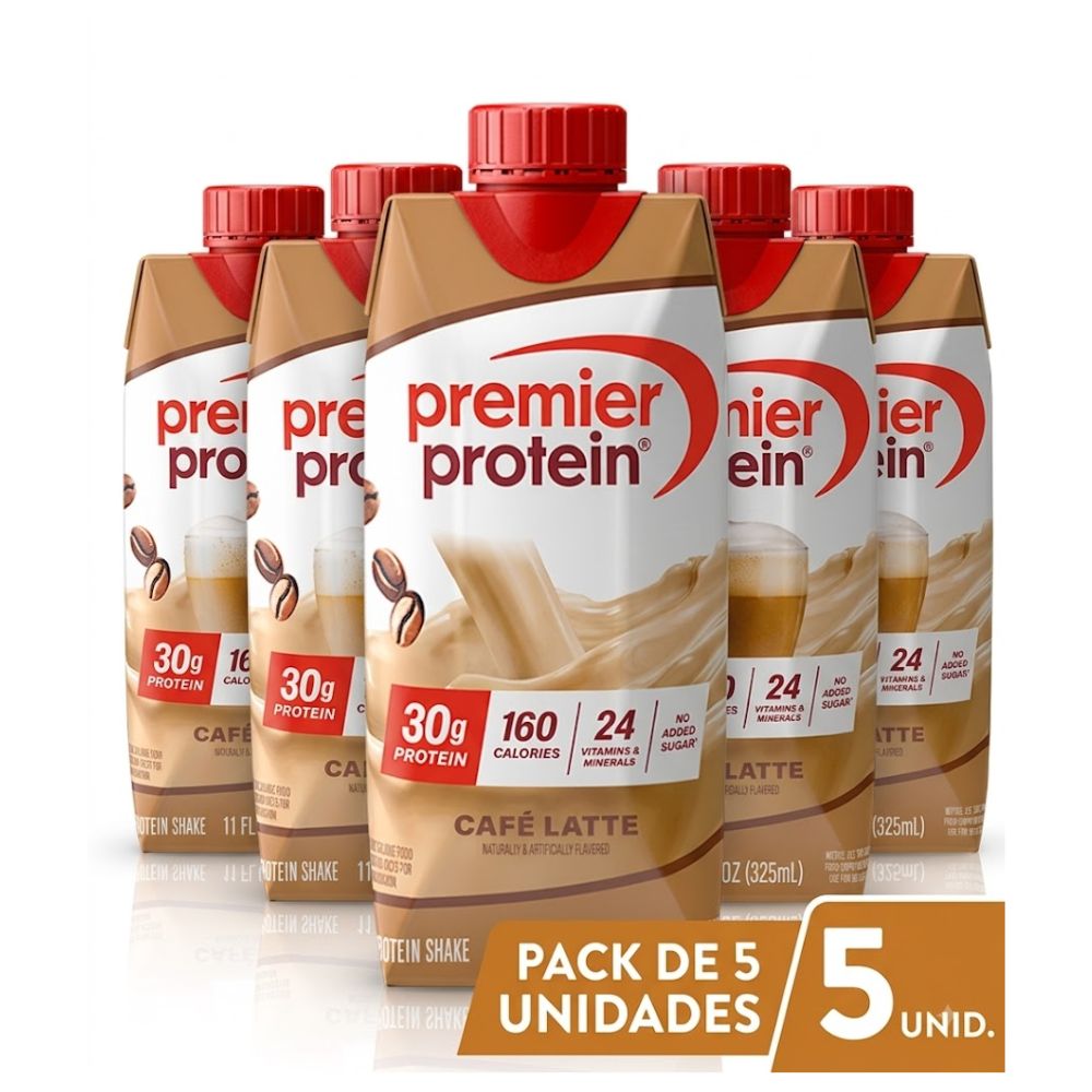 Premier Protein Cafe Latte 30g Pack 5 Und