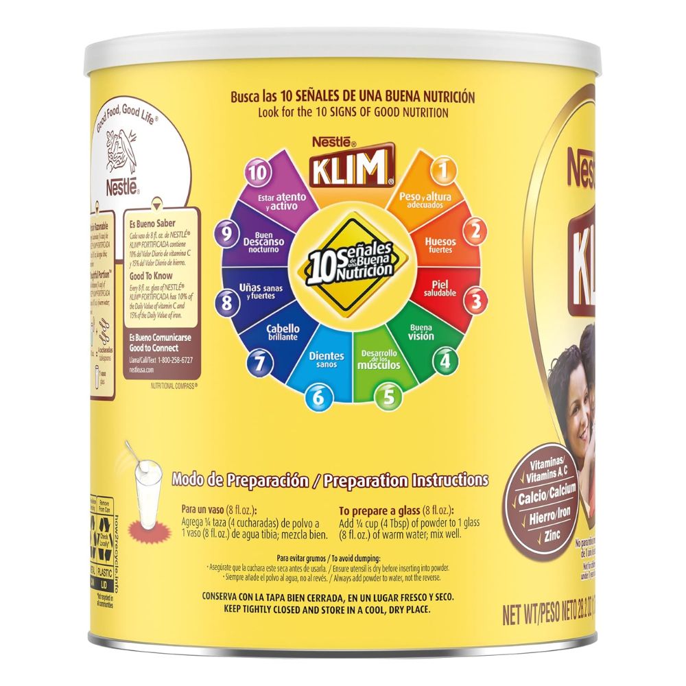 Nestle Leche Klim Fortificada para Niños 1+ 1.6 Kg