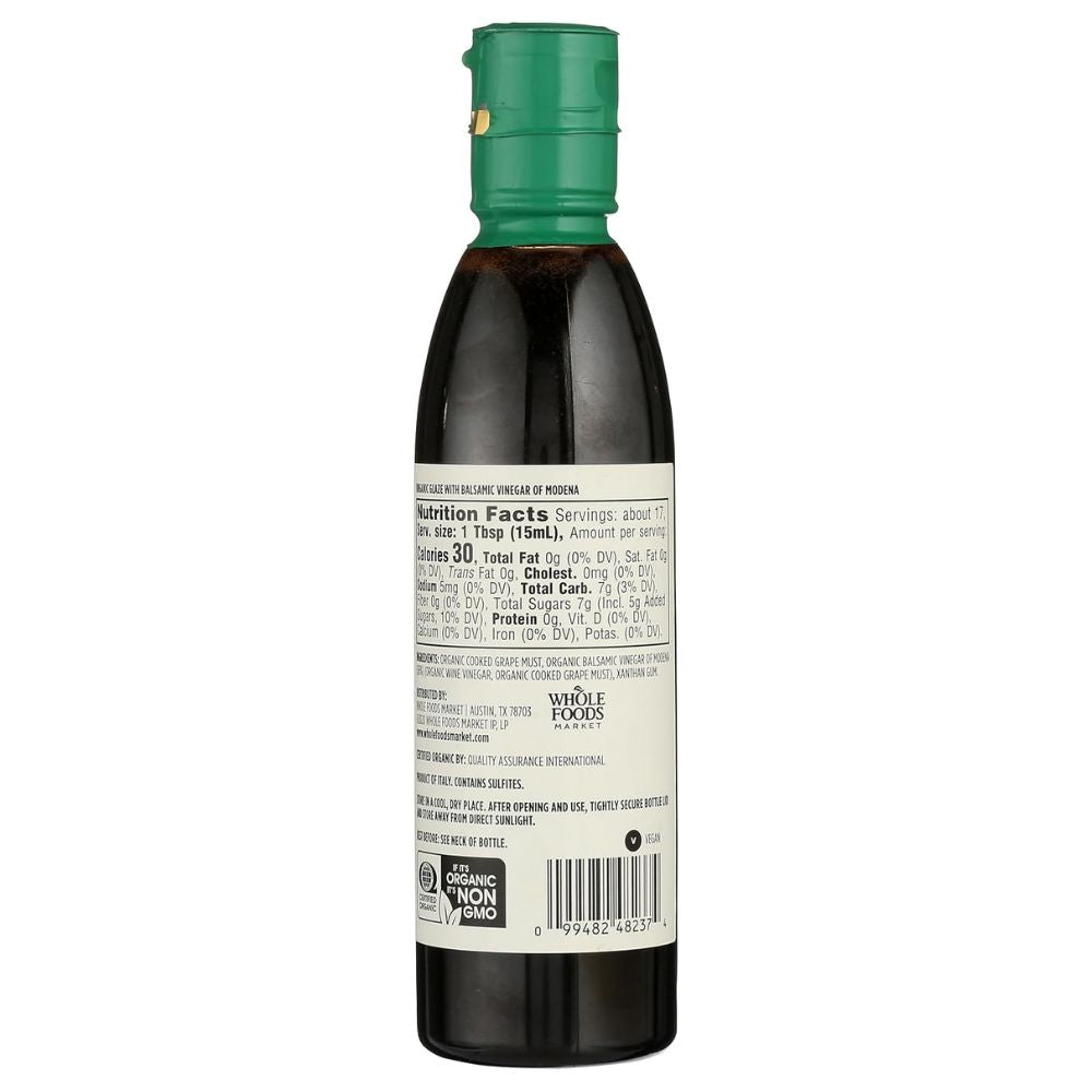 365 Whole Foods Market Organic Glaze With Balsamic Vinegar Of Modena 250ml