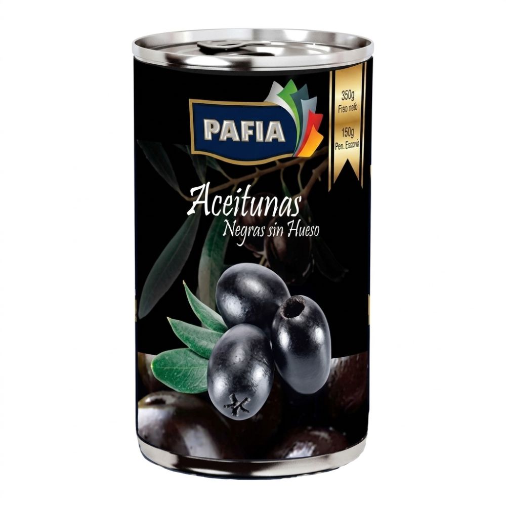 Aceitunas Negras sin Hueso Pafia 150g