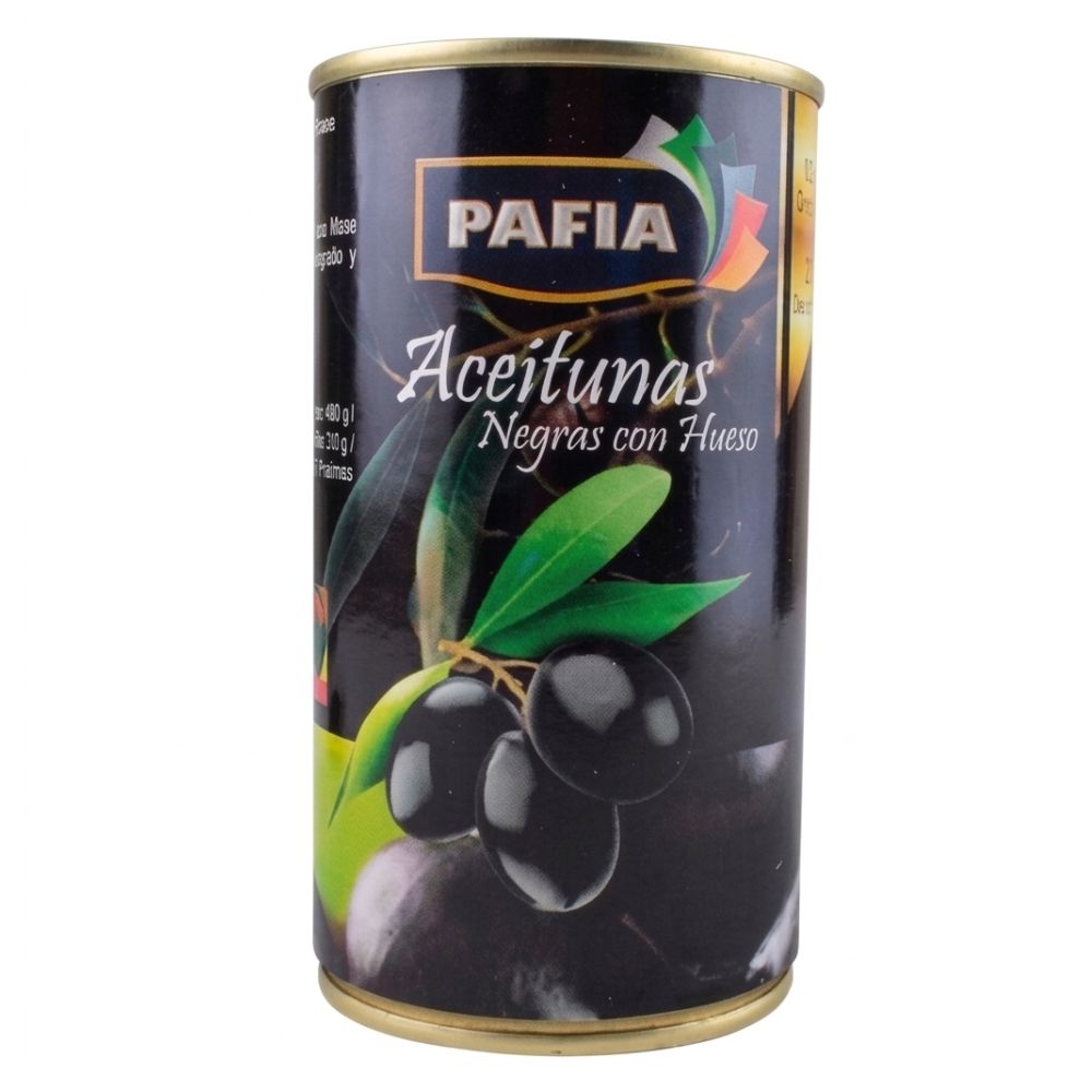 Aceitunas Negras con Hueso Pafia 200g