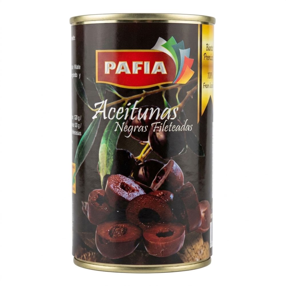 Aceitunas Negras Fileteadas Pafia 350g