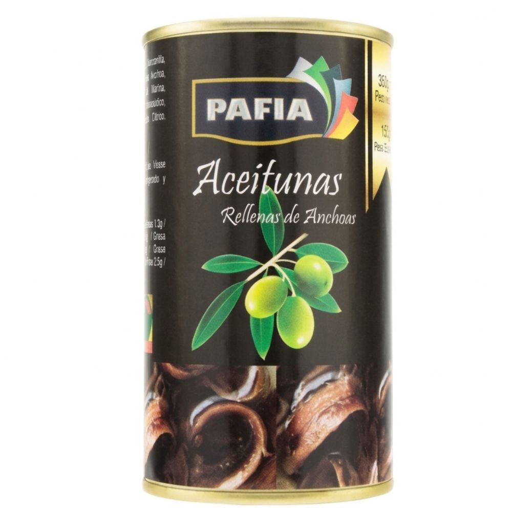 Aceitunas Rellenas de Anchoas Pafia 150g