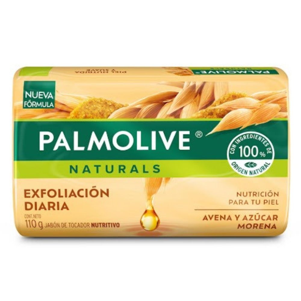 Palmolive Jabón En Barra Avena Y Azúcar Morena 110gr