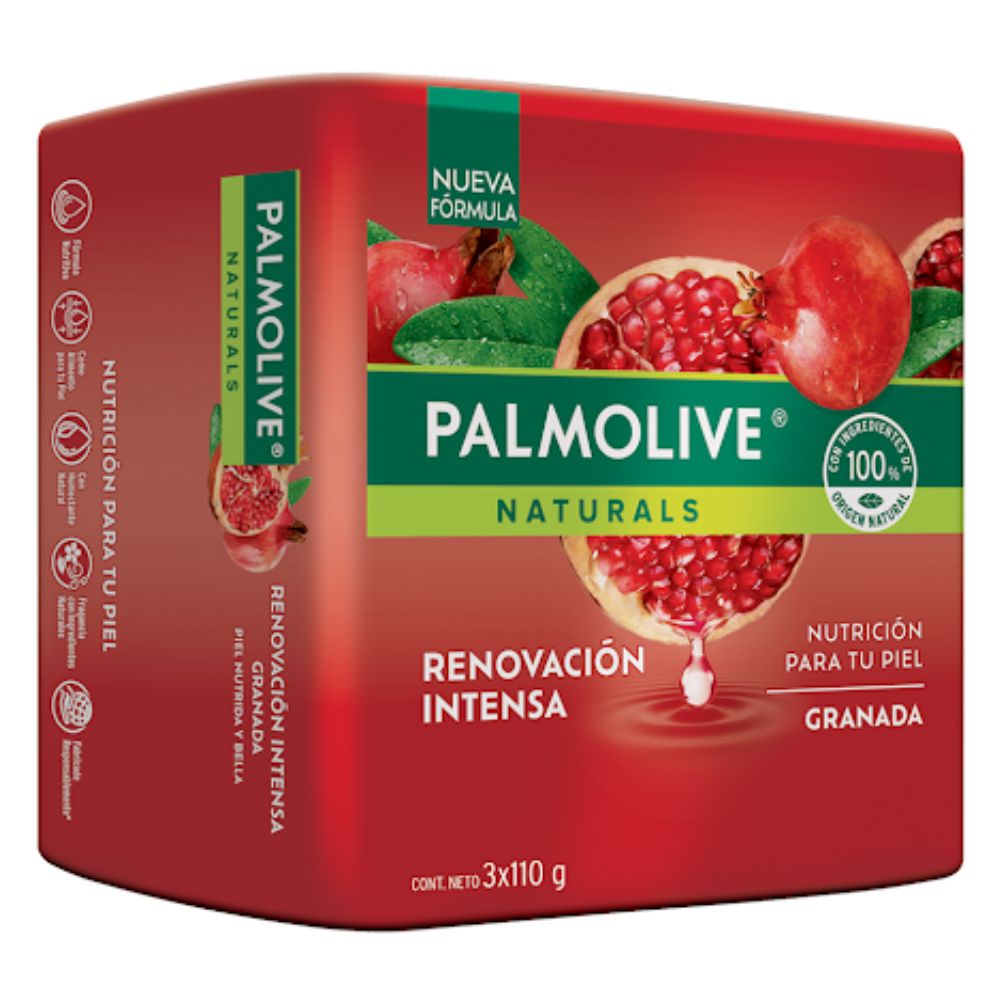 Palmolive Jabón En Barra Granada 3x110gr