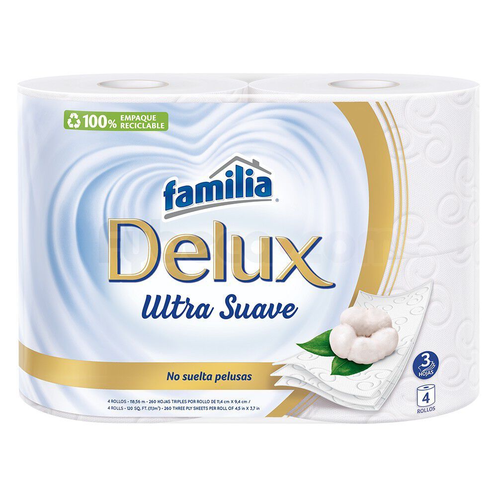 Papel Higienico Familia Delux Ultra Suave 4 Rollos