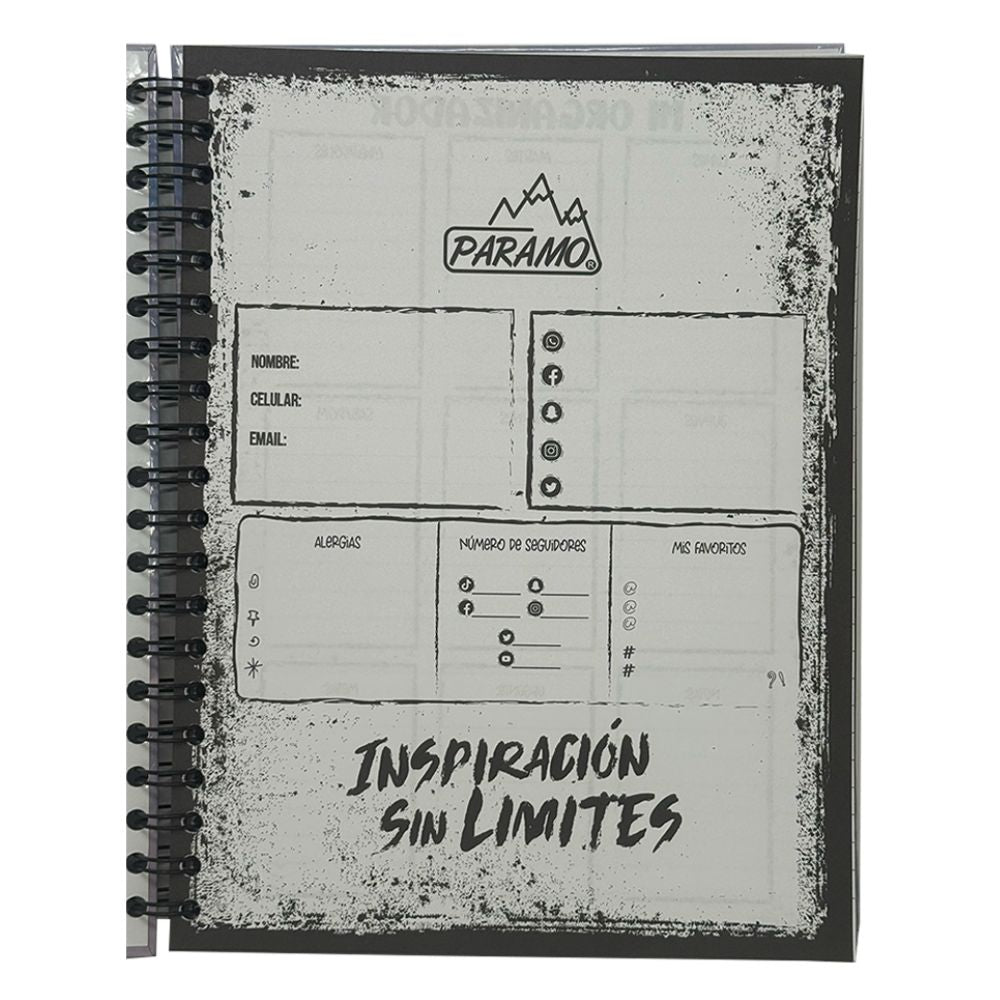 Paramo Notebook Libreta 5 Materias Diseños Surtidos