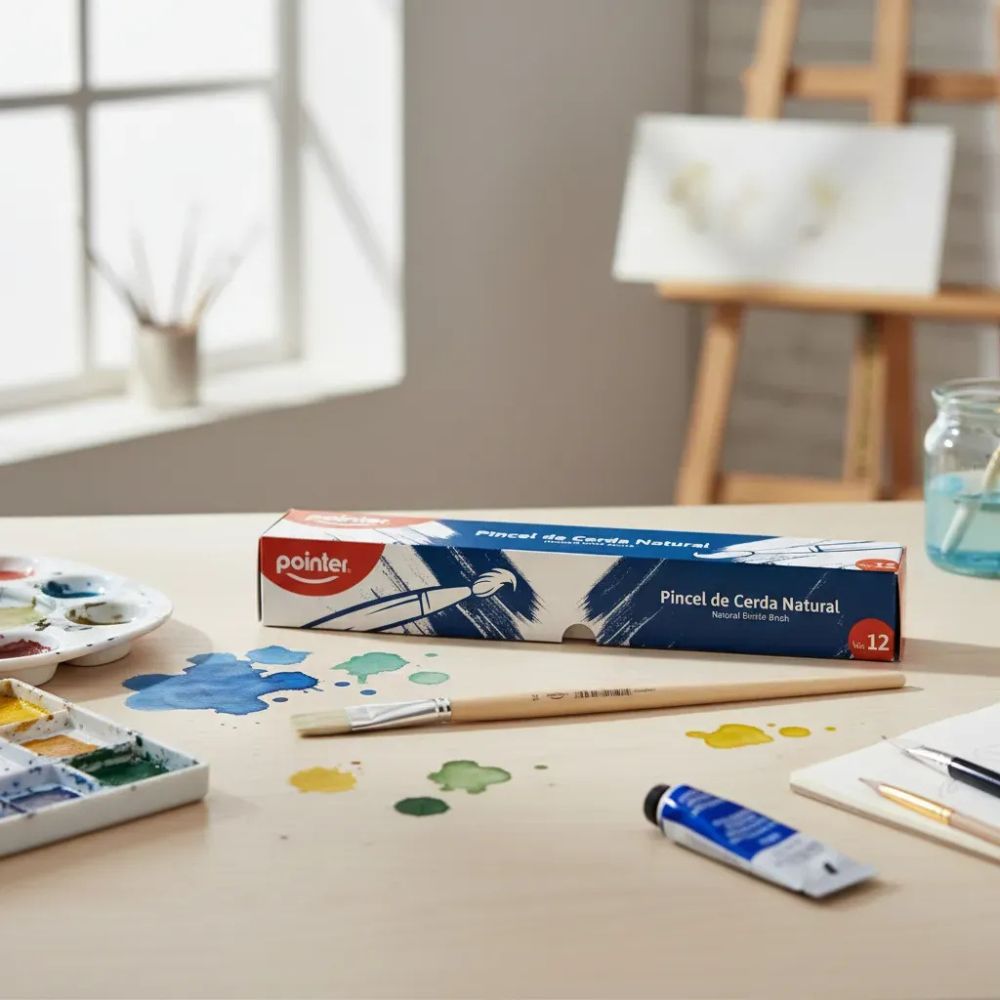 Pointer Pincel De Cerda Natural N.12