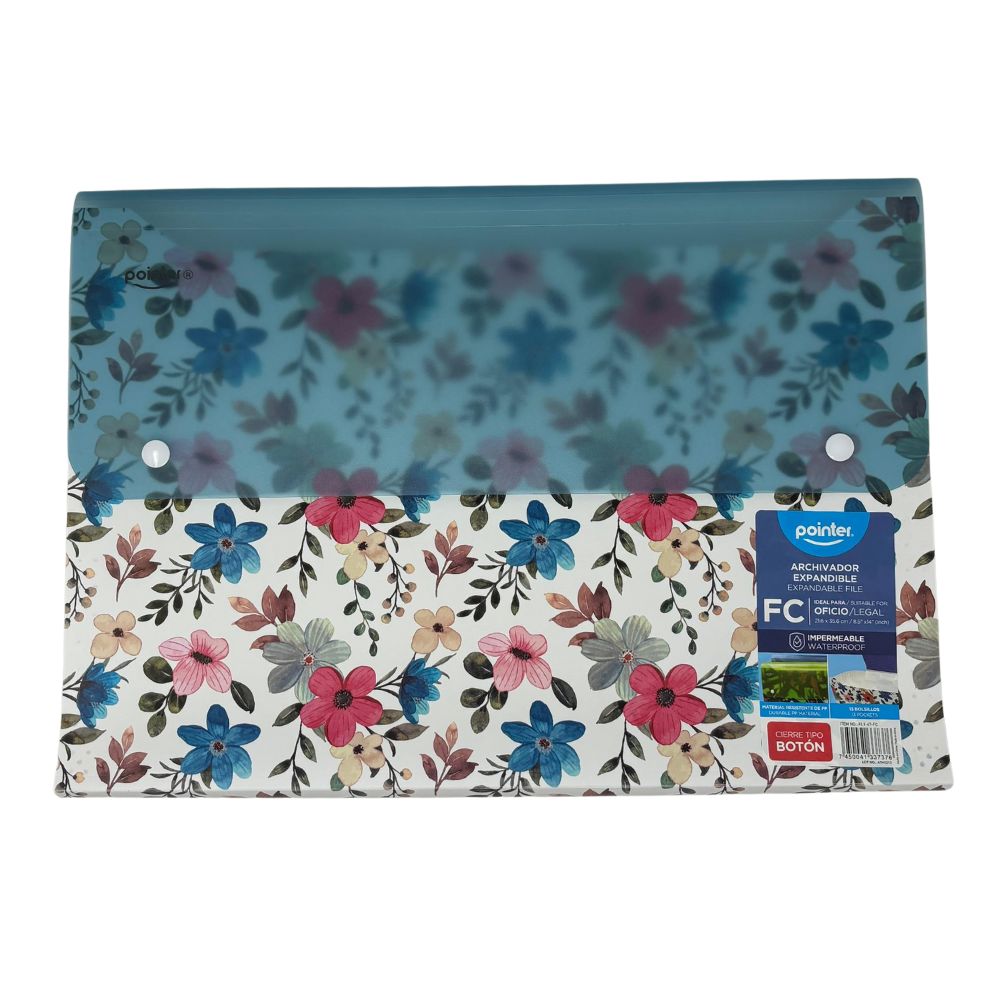 Pointer Archivador Expandible Tamaño Oficio Diseño Variado