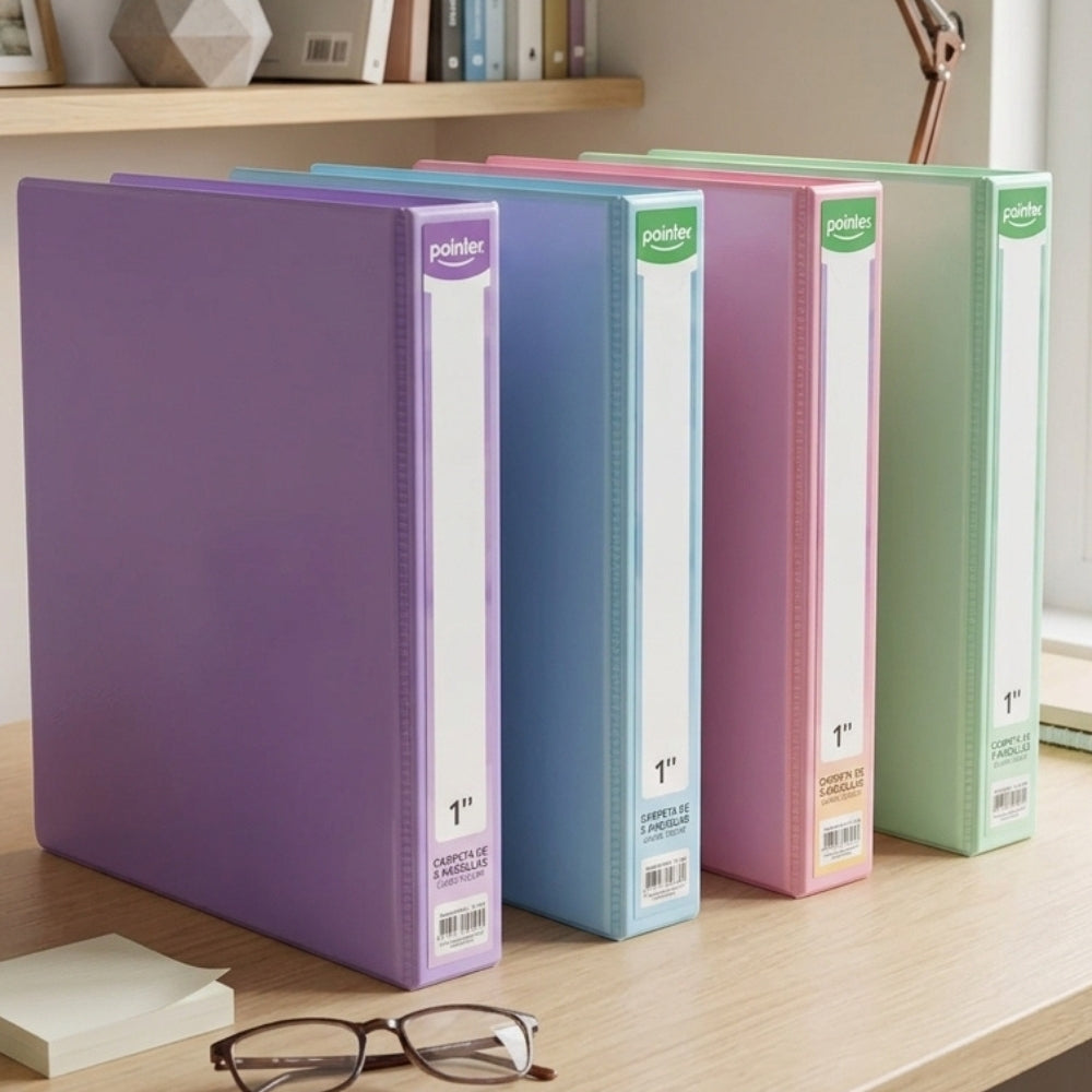 Pointer Carpeta De 3 Aros I Like Pastel Tamaño Carta 1" 1 Und