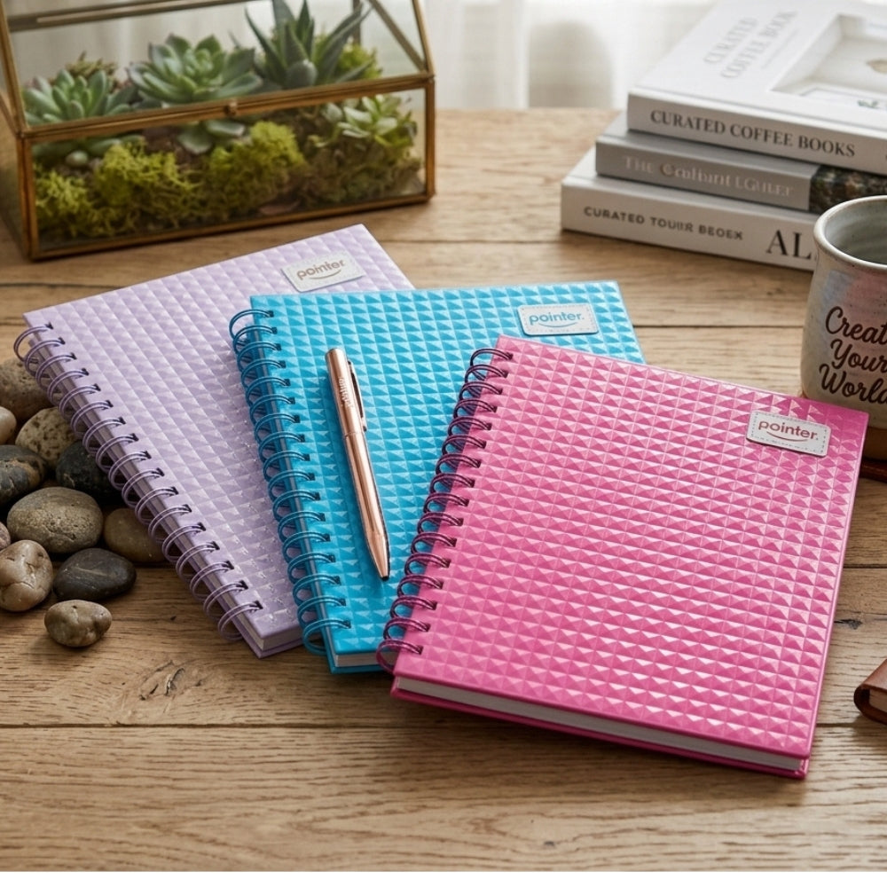 Pointer Libreta Pequeña Espiral My Way 3 Materias Colores Variados