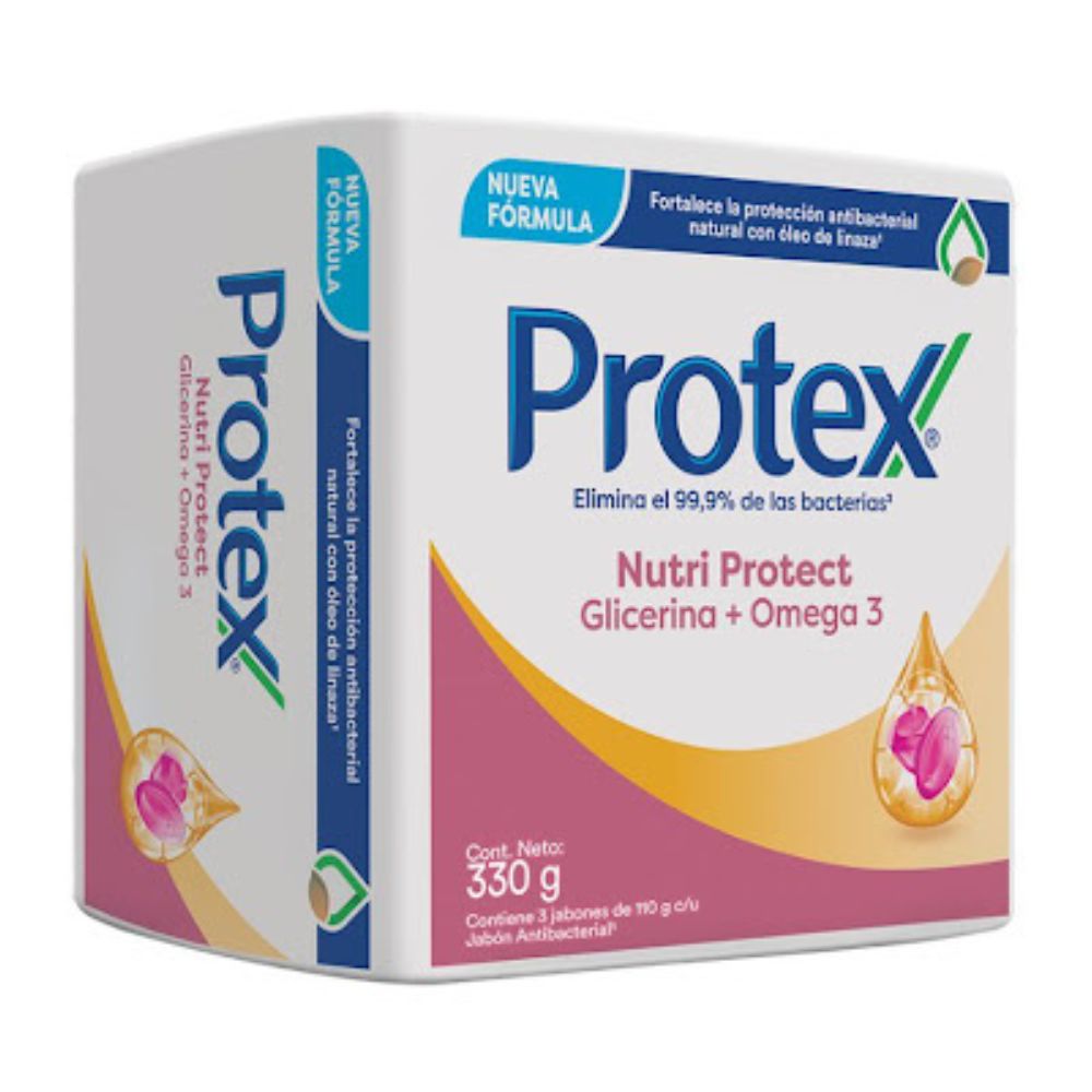 Protex Jabon En Barra Nutri Protec Omega 3 3x110gr