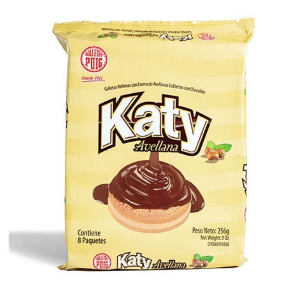 Puig Galletas Katy Avellanas 256gr 8Und