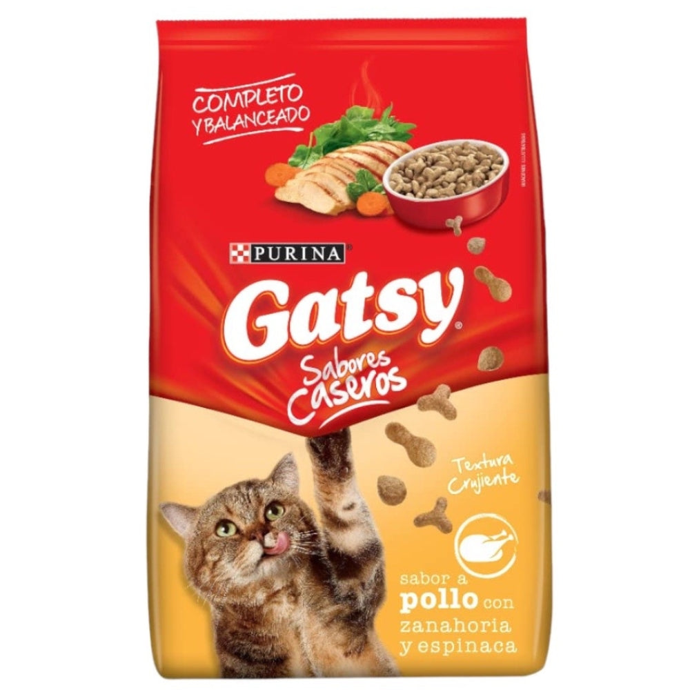 Purina Gatsy Sabor a Pollo con Zanahoria y Espinaca 1kg para Gatos