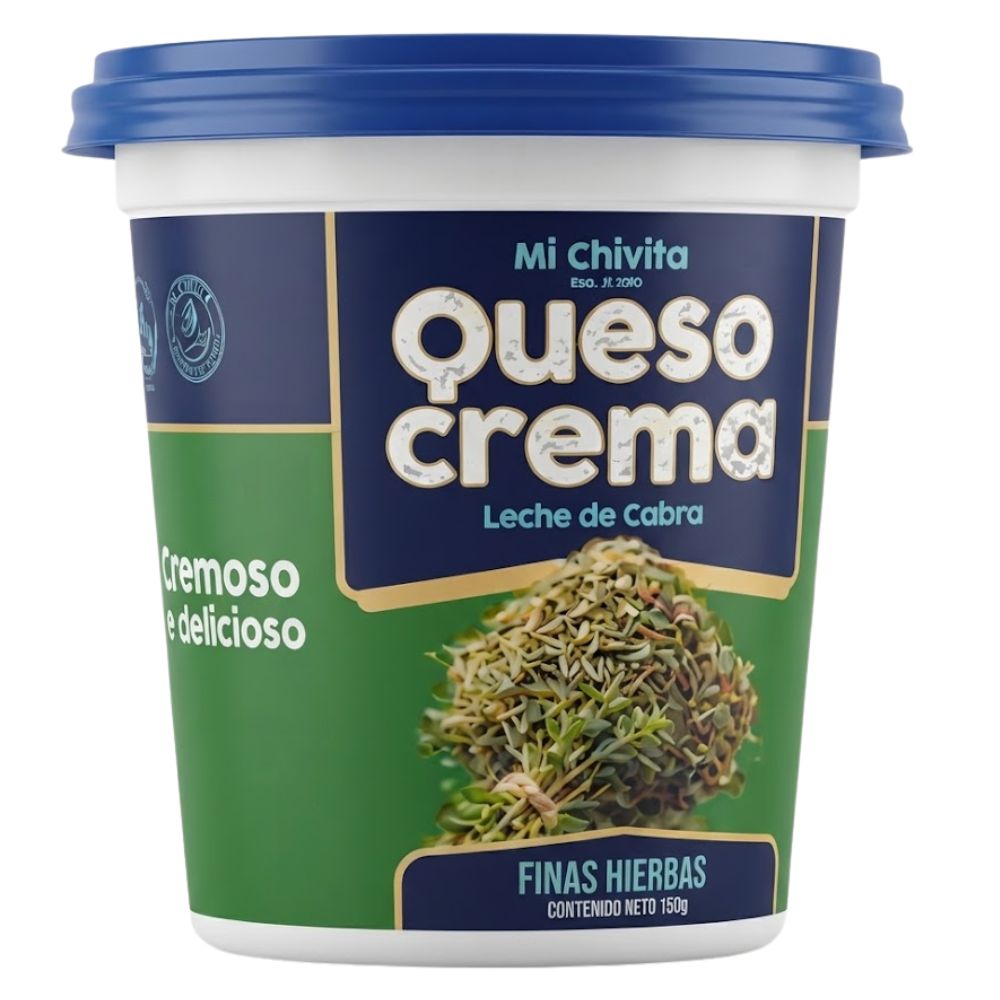 Queso Crema Con Finas Hierbas Mi Chivita 150gr