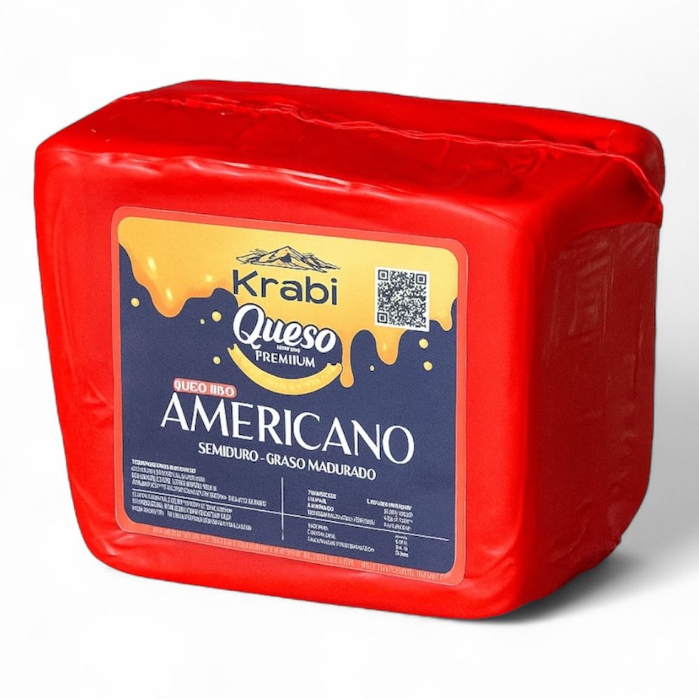 Queso Tipo Americano Krabi Porción 4 Opciones