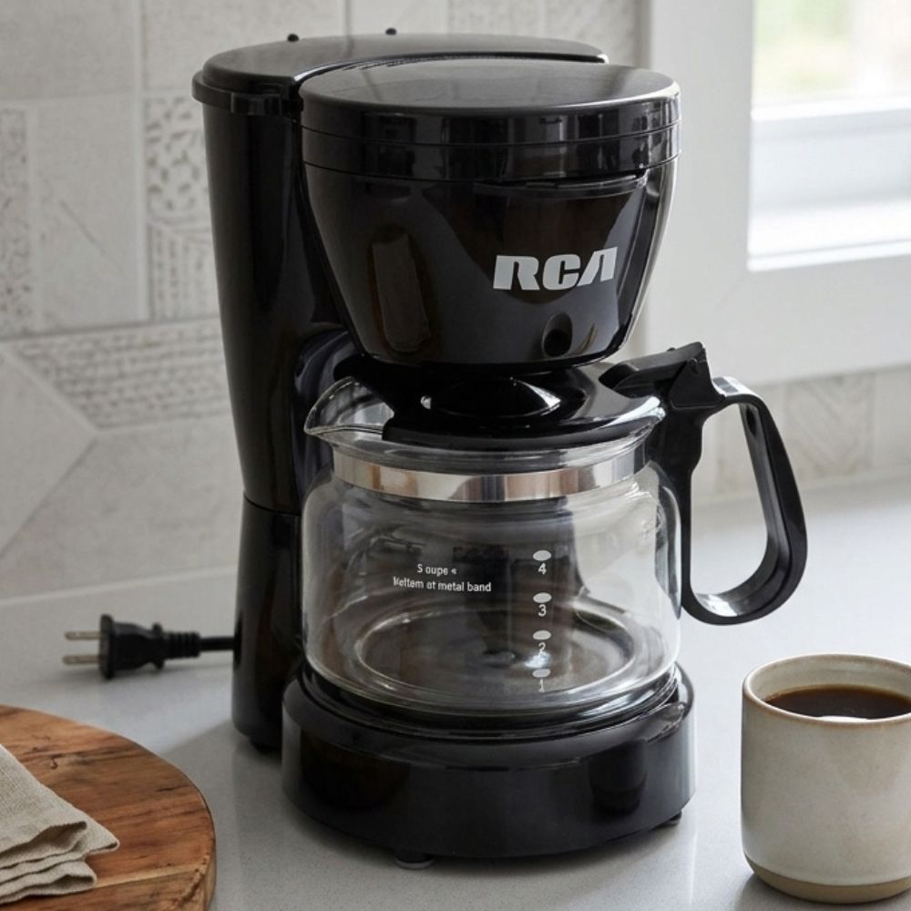 RCA Cafetera 5 Tazas Black