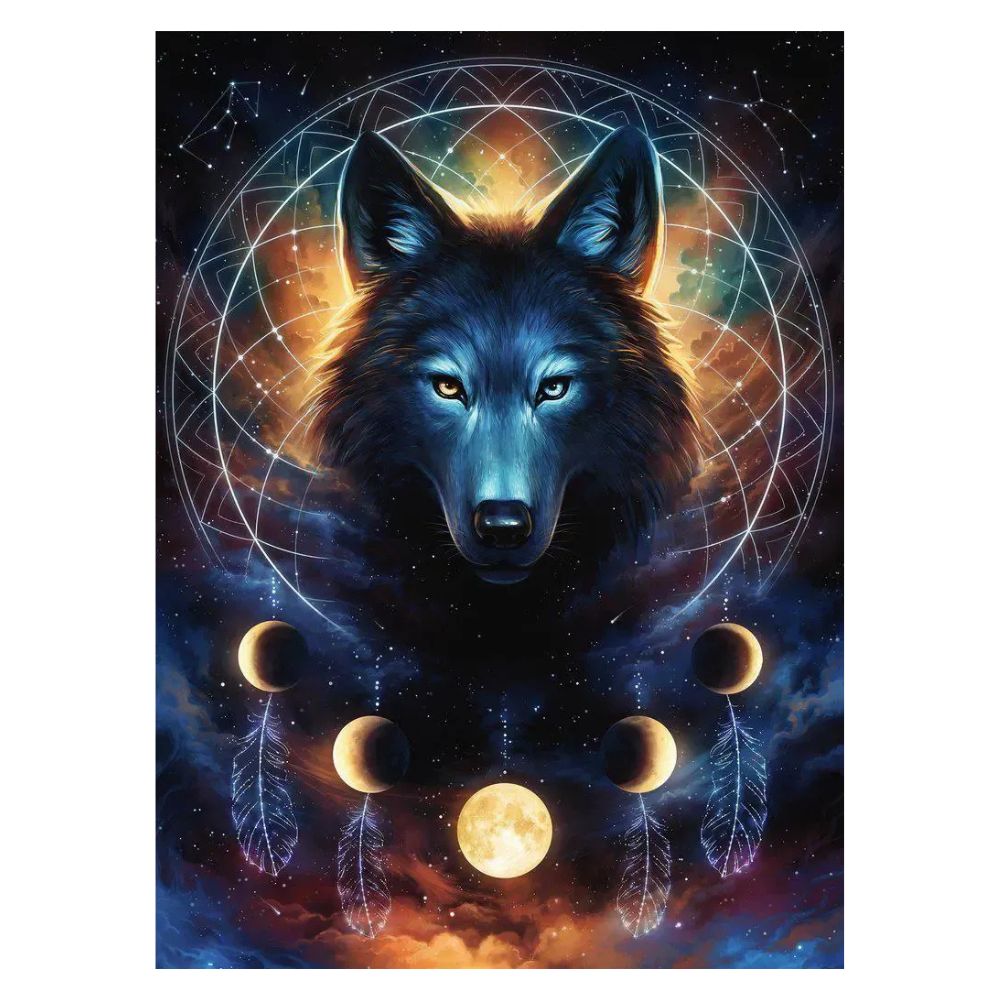 Ravensburger Rompecabezas Lunar Wolf 500 pzs