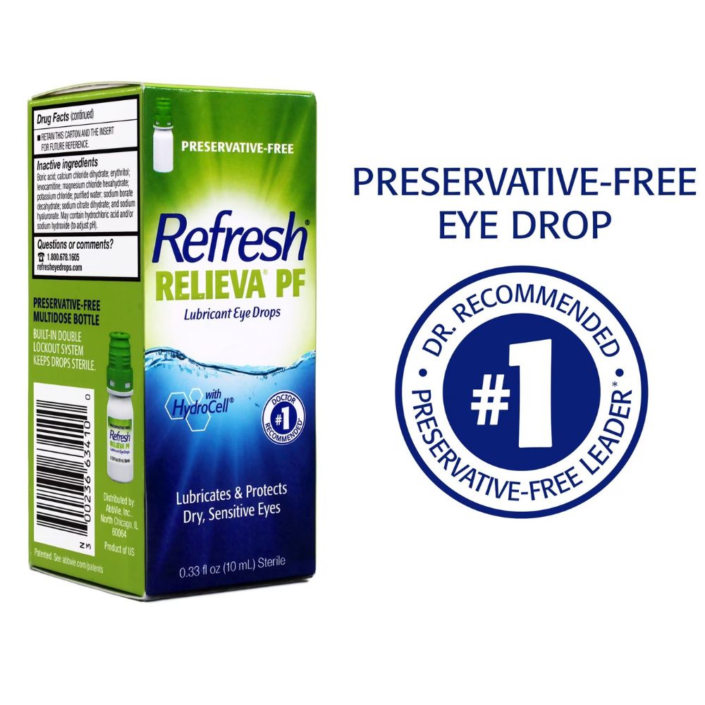 Refresh Relieva PF Lubricant Eye Drops 10ml