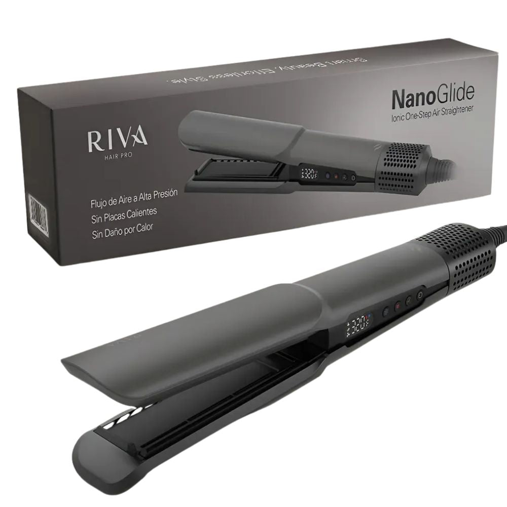 Riva Hair Pro Plancha De Aire Iónica NanoGlide