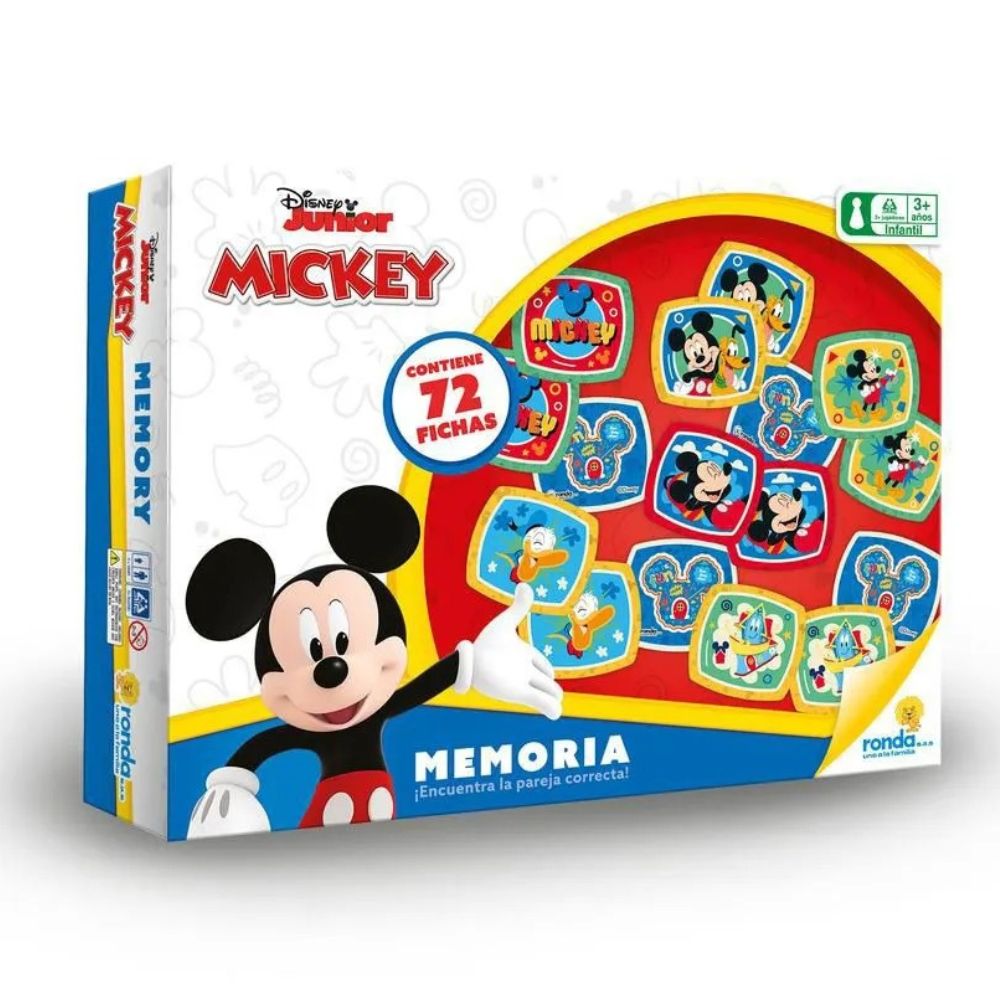 Ronda Juego De Memoria Disney Junior Mickey 3+ 72Pzs