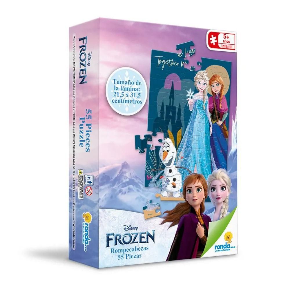 Ronda Rompecabezas Disney Frozen 5+ 55Pzs