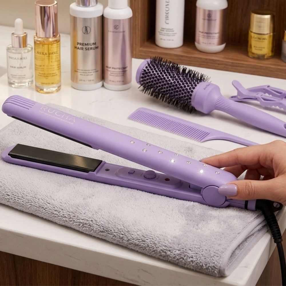 Rucha Plancha Colors para Cabello Lila