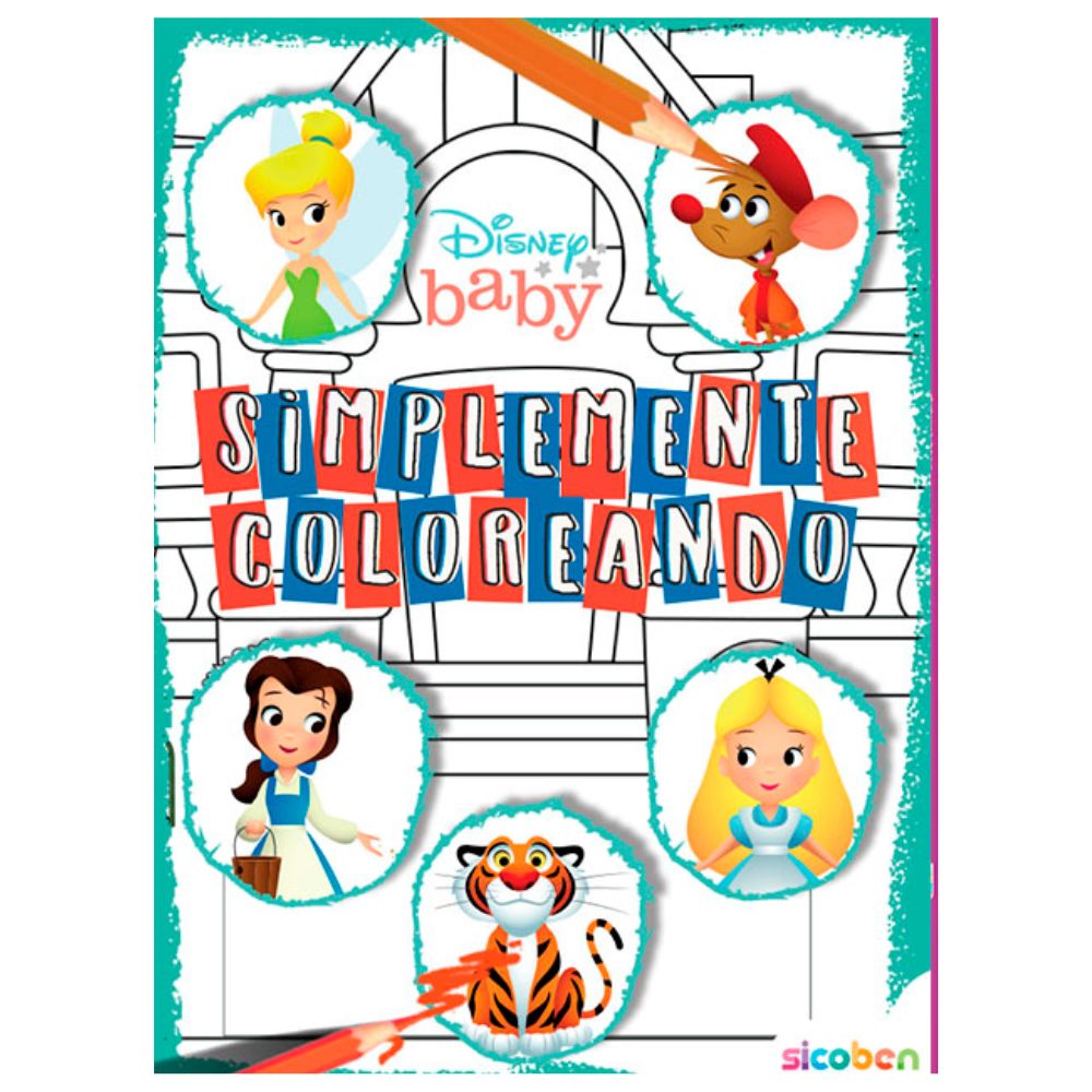Baby Disney Libro Simplemente Coloreando 24 pag