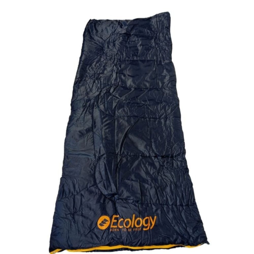 Ecology Saco De Dormir Weekend Individual/Doble Con Almohada Inflable Gris Y Azul