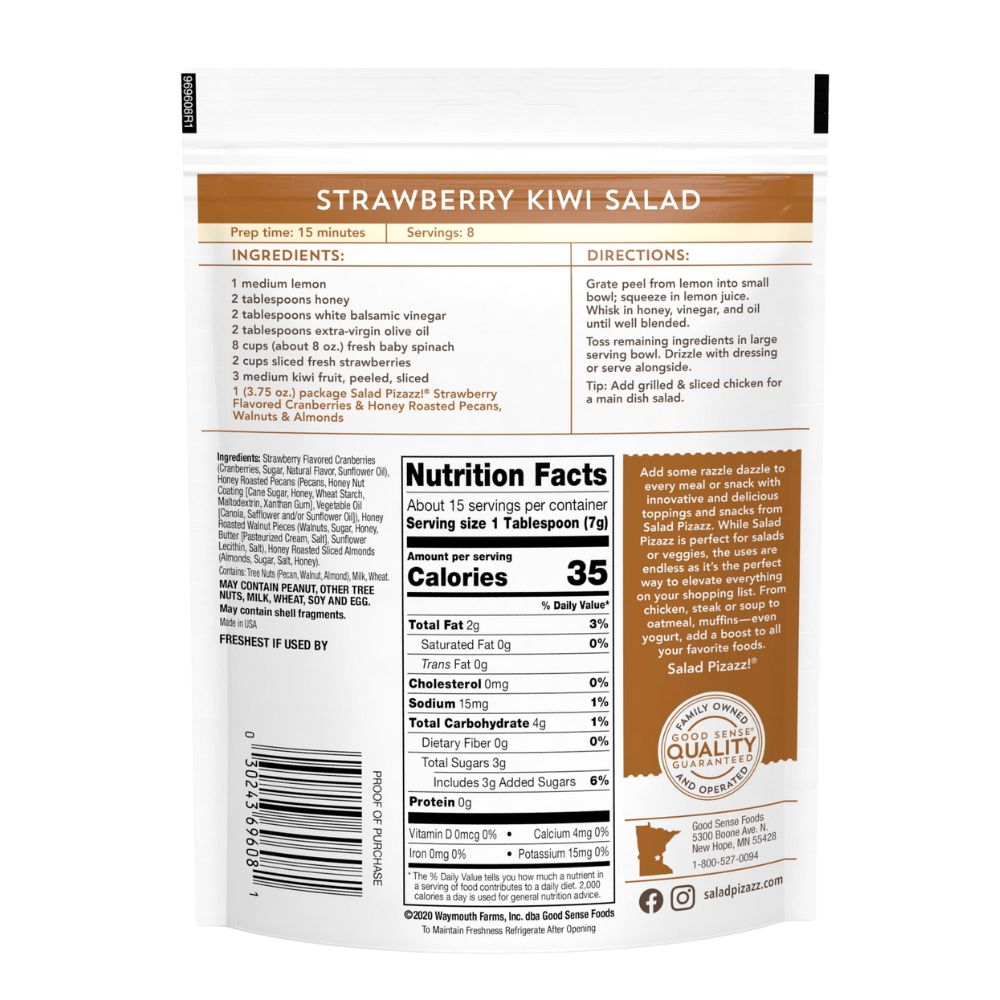 Salad Fruit & Nut Toppings Strawberry Cranberry Honey Nut 106g