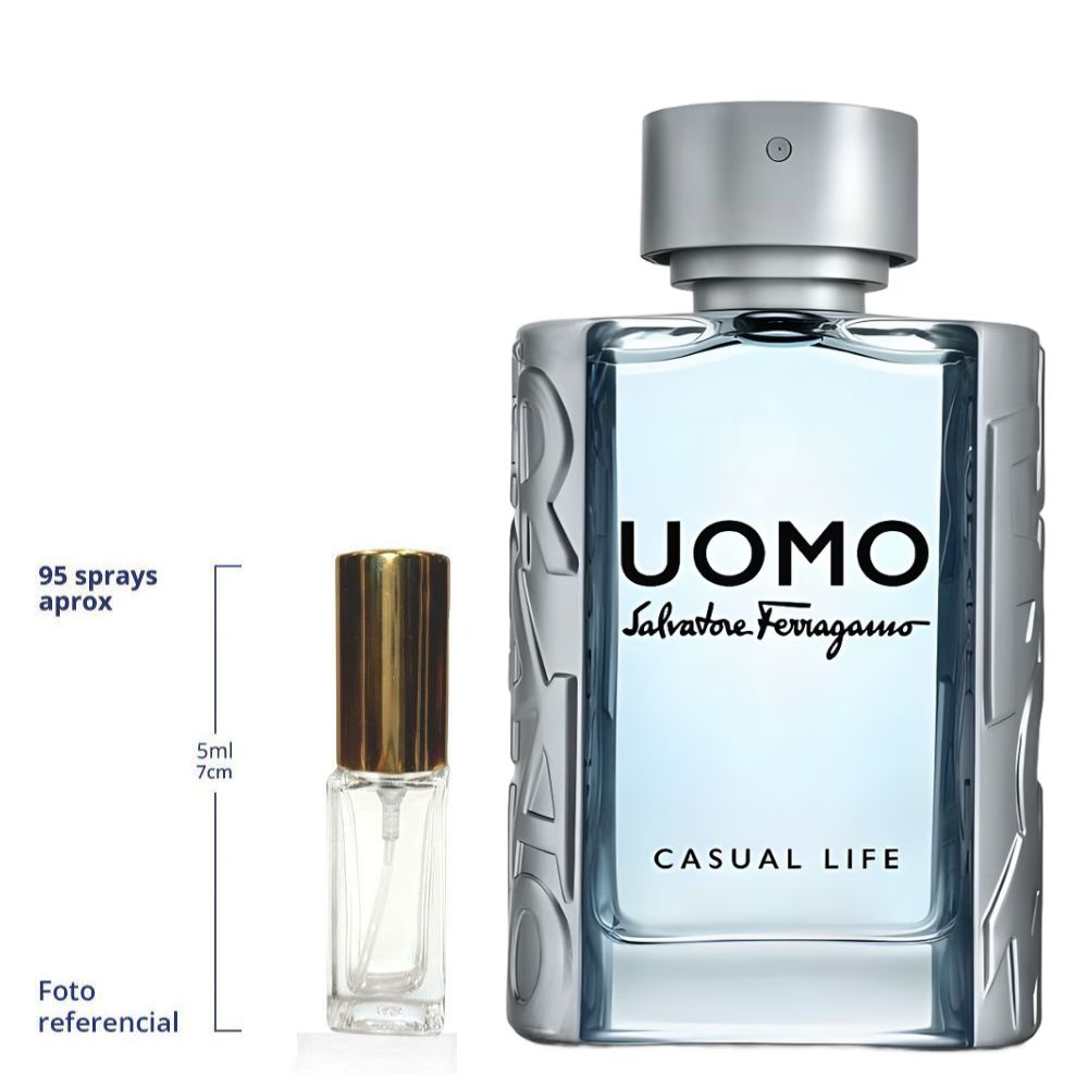 Salvatore Ferragamo Uomo Casual Life Decant Travel Size Eau De Toilette For Men