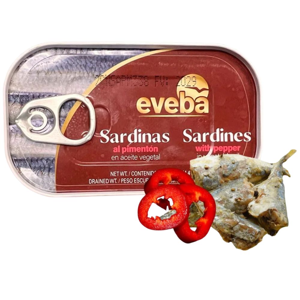 Sardinas Eveba Al Pimenton en Aceite Vegetal 125g