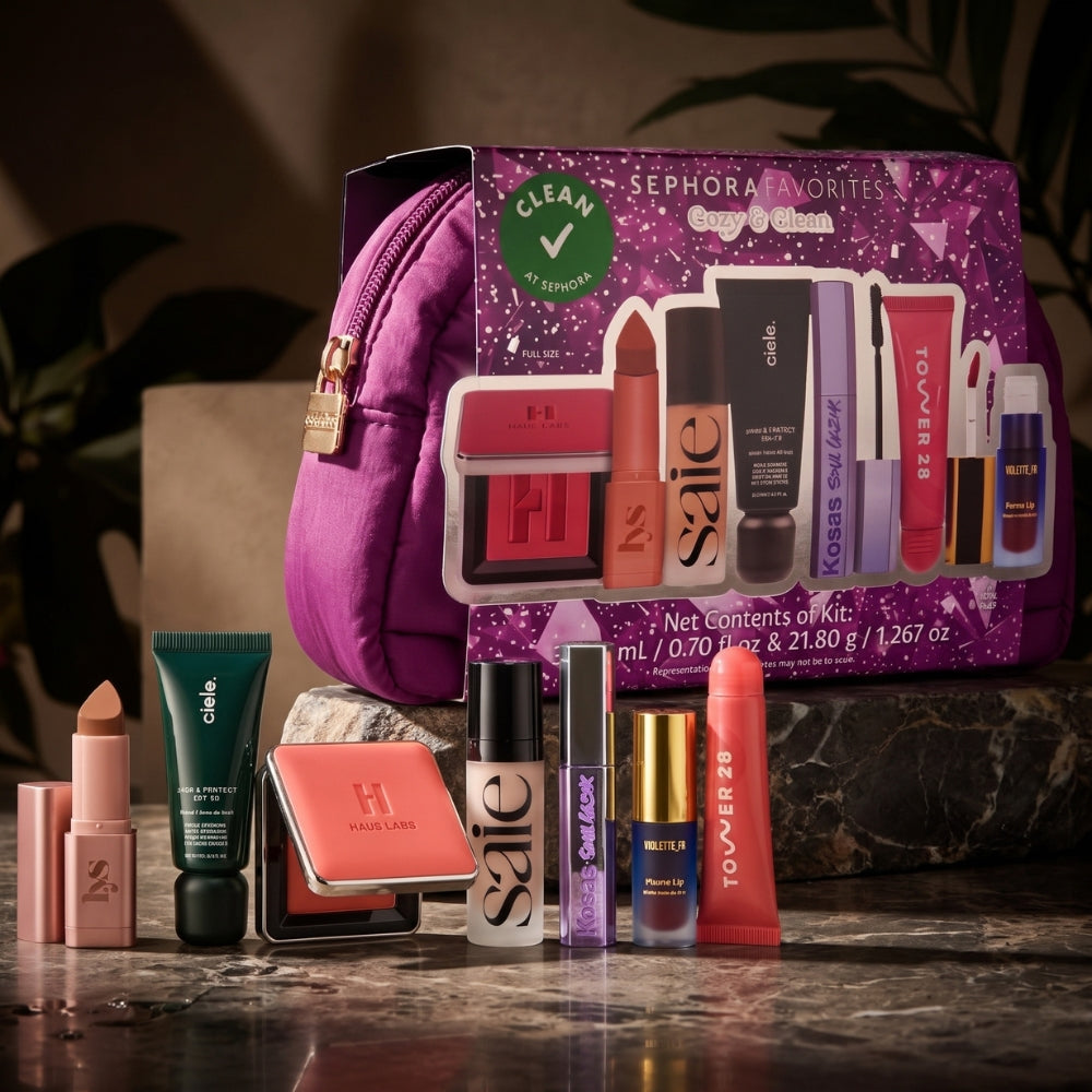 Sephora Set 7 Productos Favorites Cozy & Clean