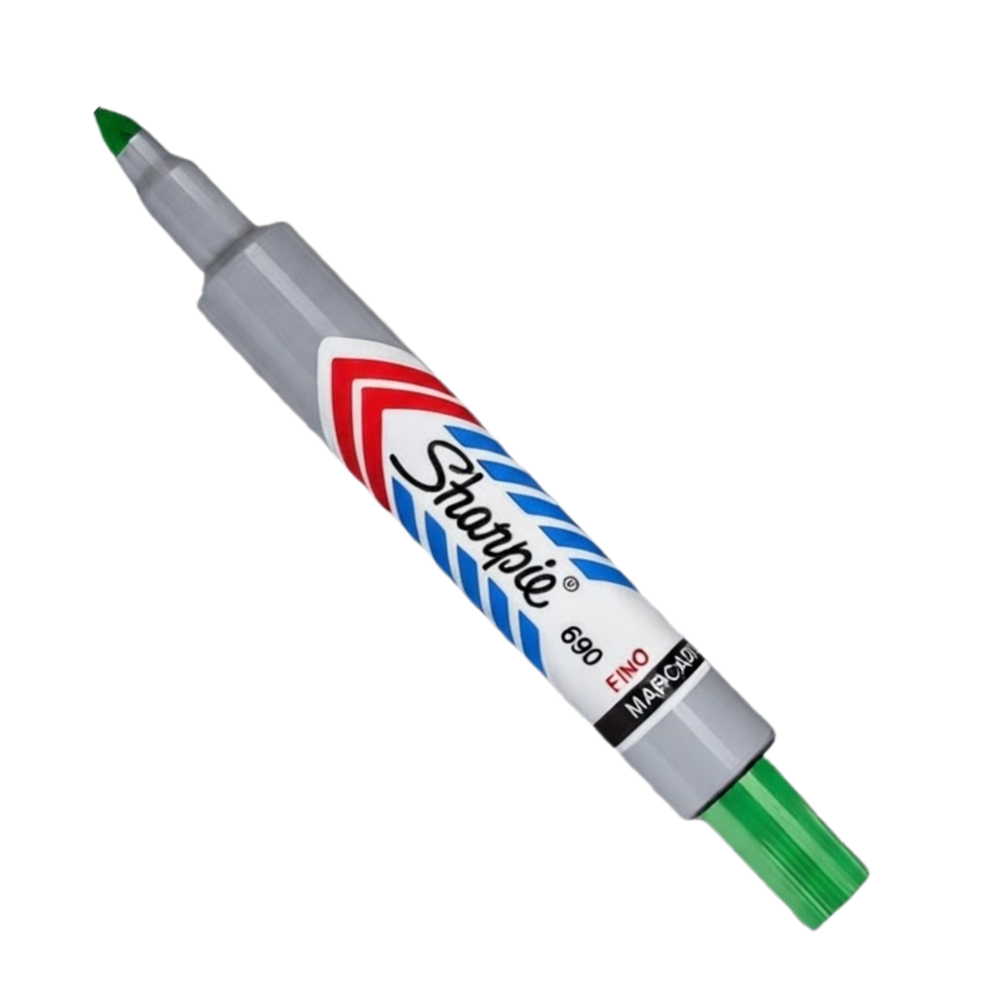 Sharpie Marcador Permanente 690 Verde Punta Fina 1und