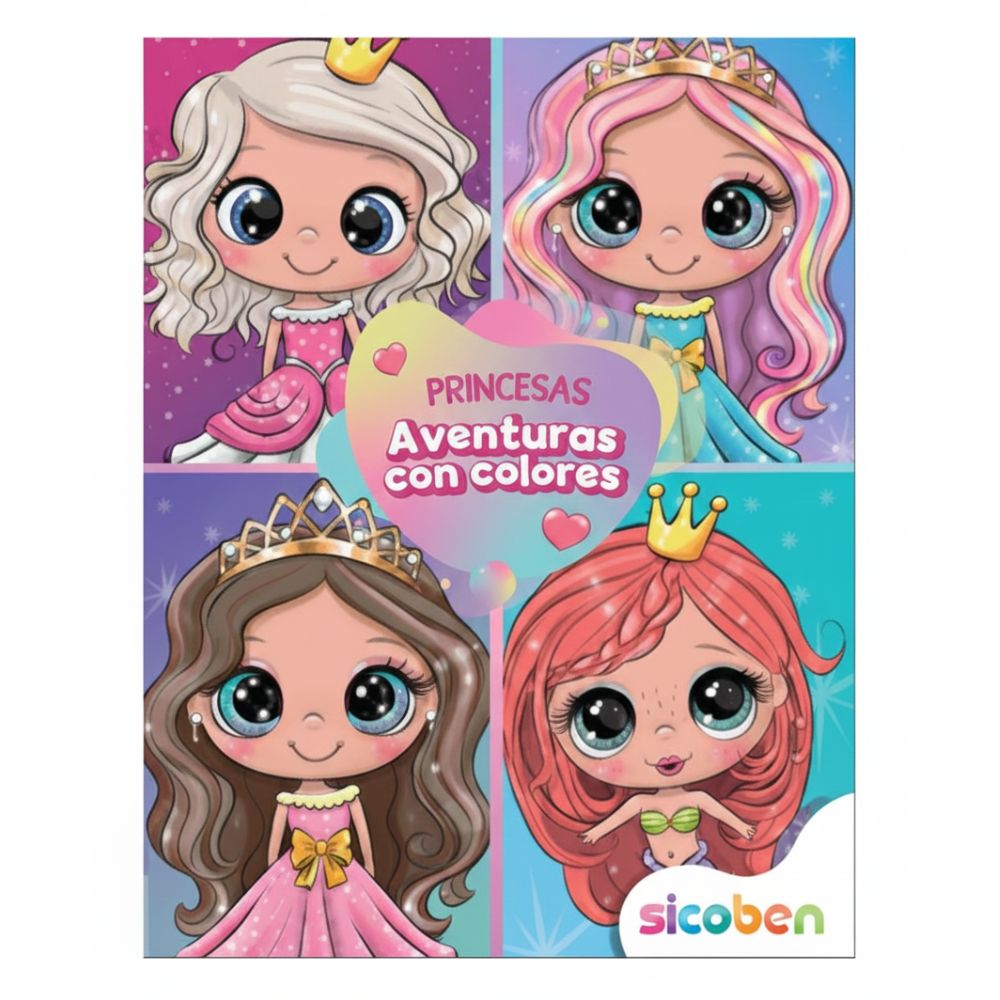 Aventuras Con Colores Libro De Actividades Para Niños "Princesas"