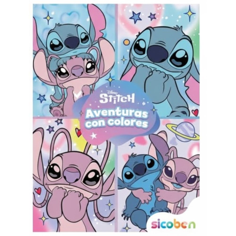 Aventuras Con Colores Libro De Actividades Infantiles De Stitch