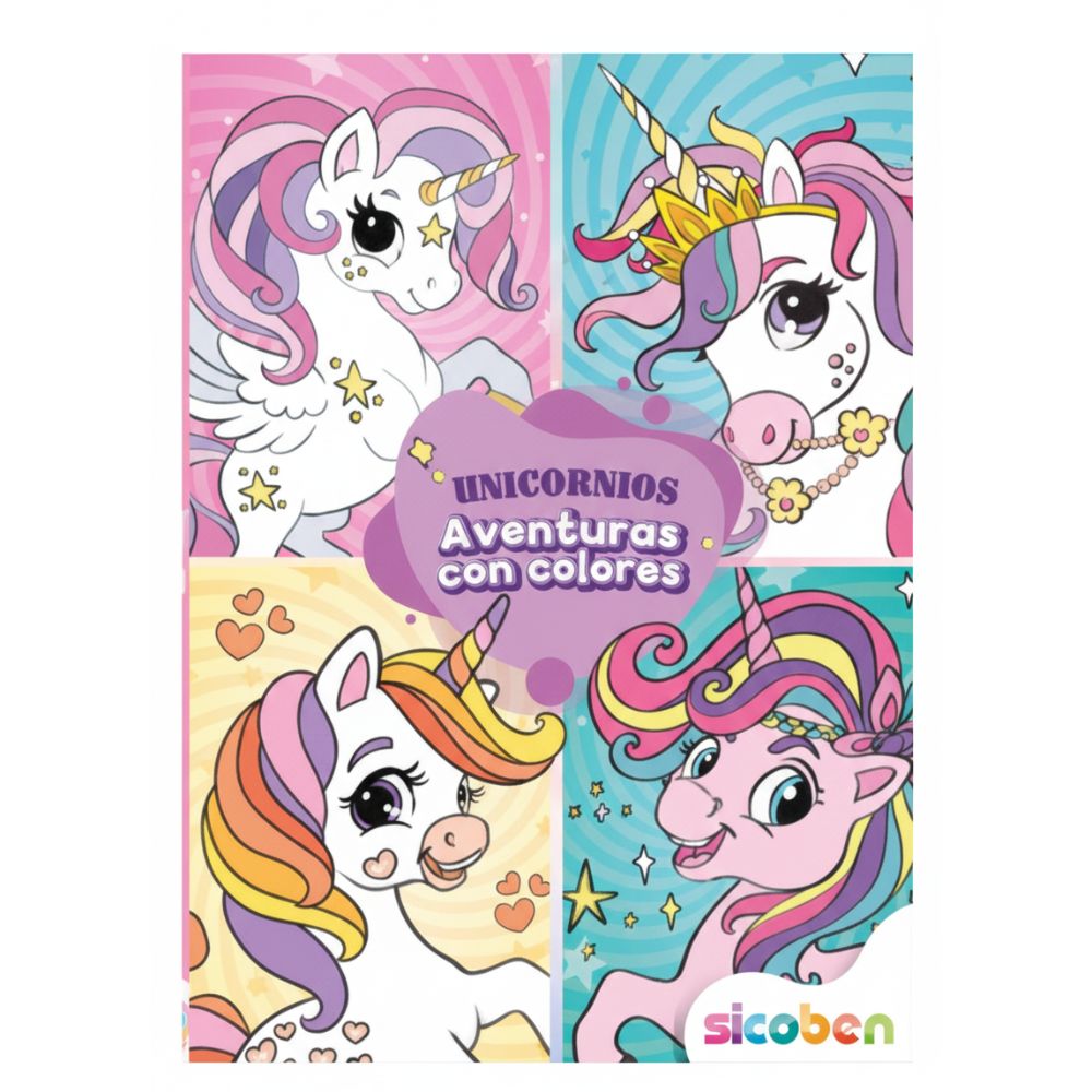 Aventuras Con Colores Libro De Actividades Para Niños "Unicornios"