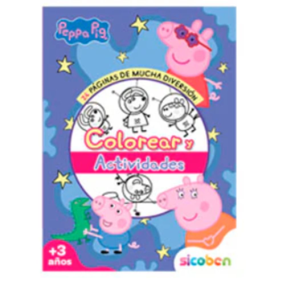 Libro De Actividades Y Colores Para Niños De Peppa Pig