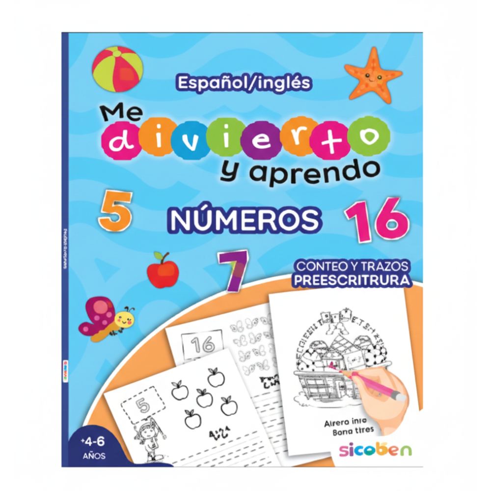 Sicoben Me Divierto Y Aprendo Números 4+