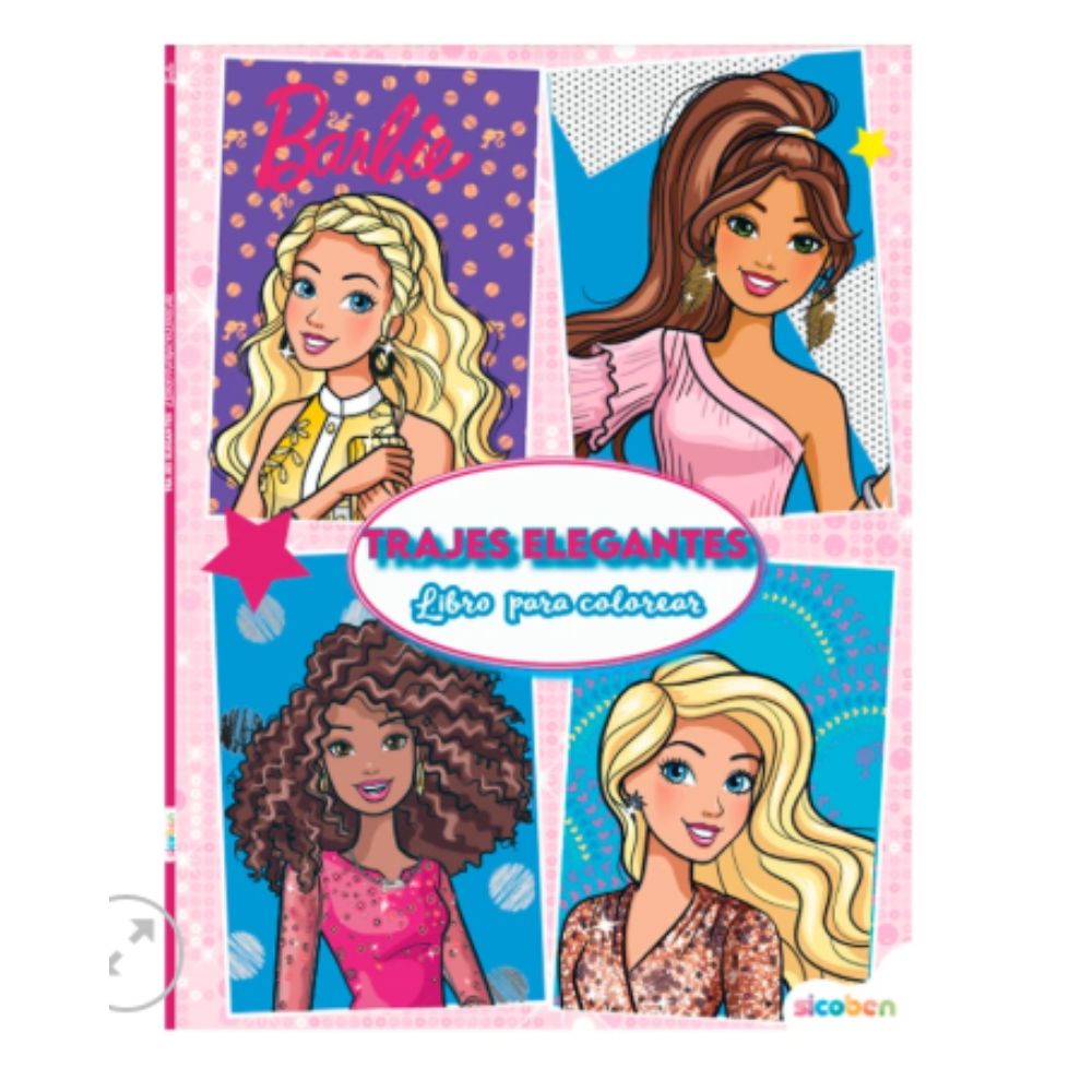 Libro De Colorear Para Niñas "Trajes Elegantes"