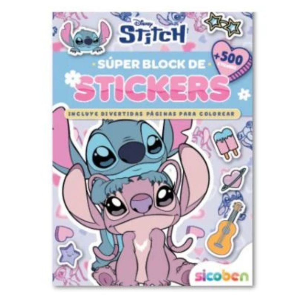 Super Block De Stickers 500+ Disney De Stitch