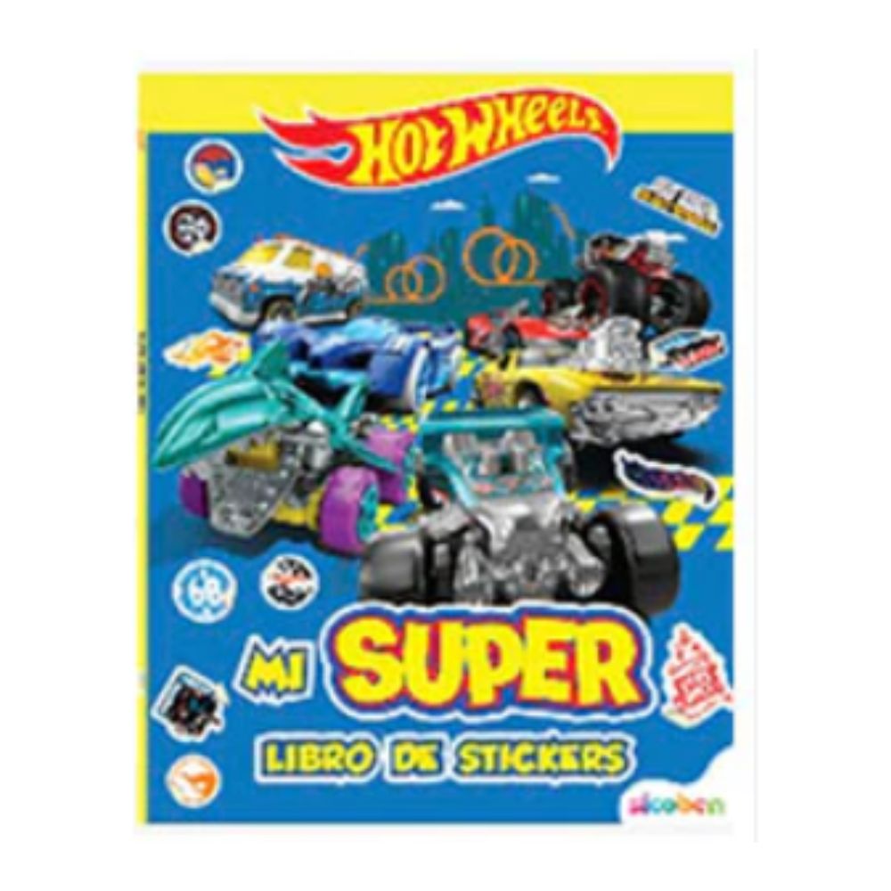 Sicoben Super Libro De Actividades Infantiles Hot Wheels Azul
