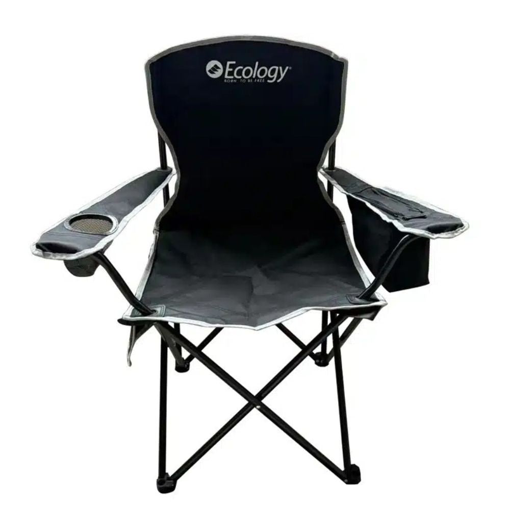Ecology Silla Plegable De Camping Playera Holiday Con Porta Cooler Y Bolsillo