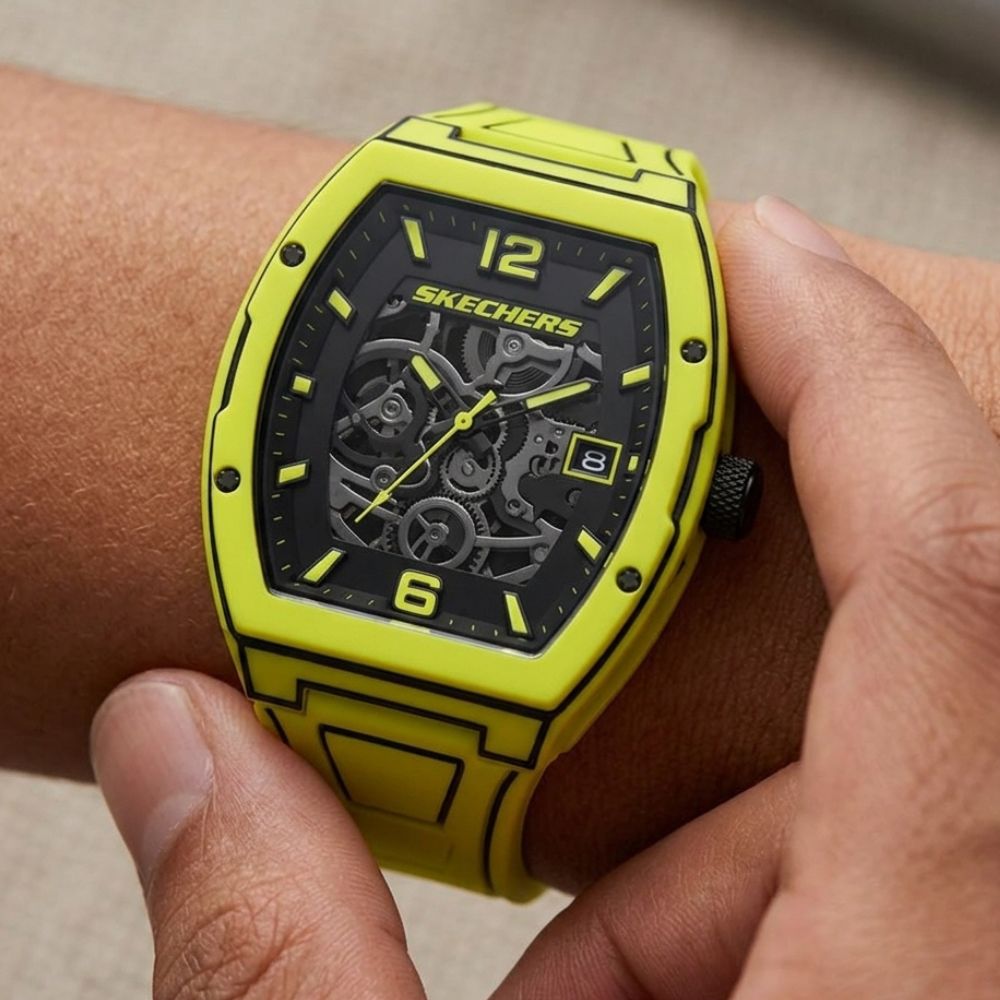 Skechers Reloj Para Caballeros Tellem Pop Art Yellow