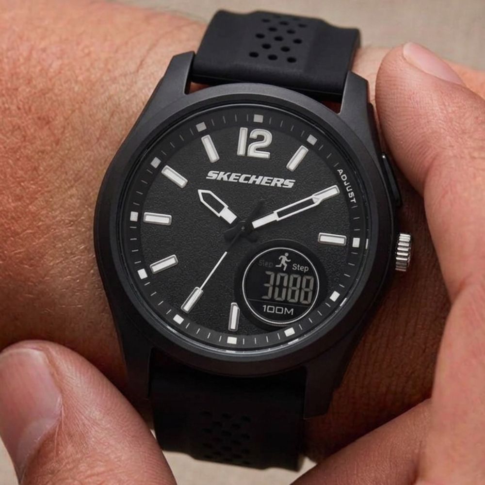 Skechers Reloj Para Caballeros Sellas Black